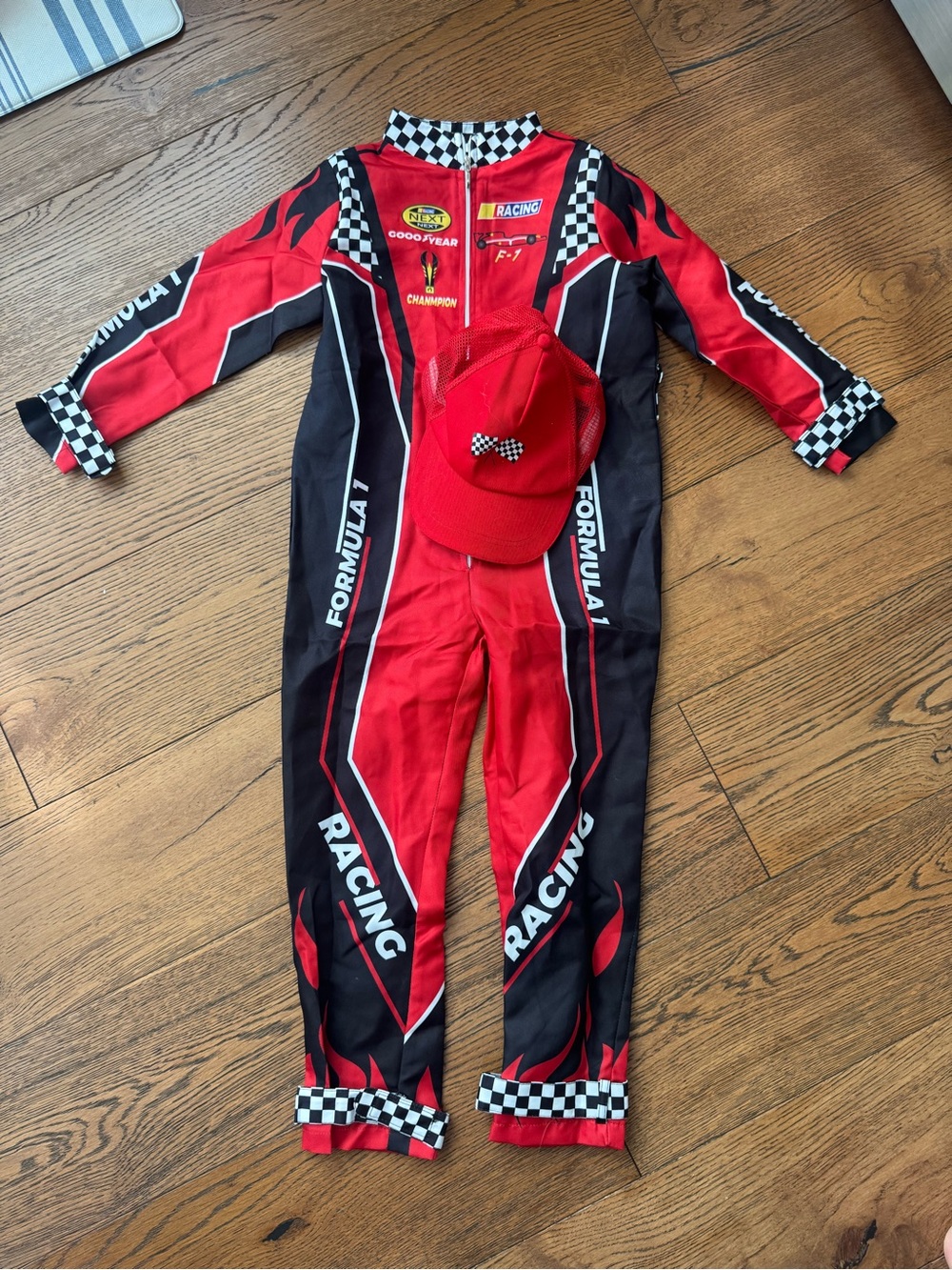 Kids Racing Jumpsuit Halloween Costumer Race Driver